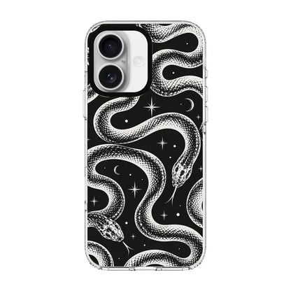 LUNAR SERPENT-Clear Kılıf MagSafe Özellikli - iPhone 16 Plus