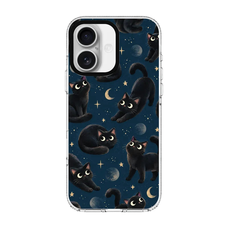 MIDNIGHT PAWS-Clear Kılıf MagSafe Özellikli - iPhone 17