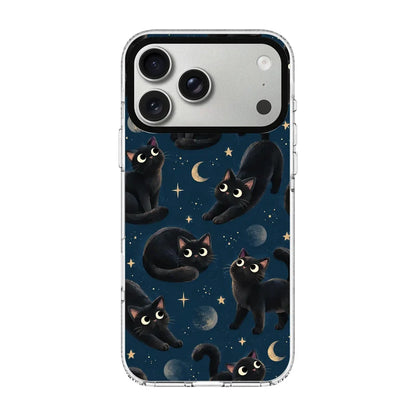 MIDNIGHT PAWS-Clear Kılıf MagSafe Özellikli - iPhone 17 Pro