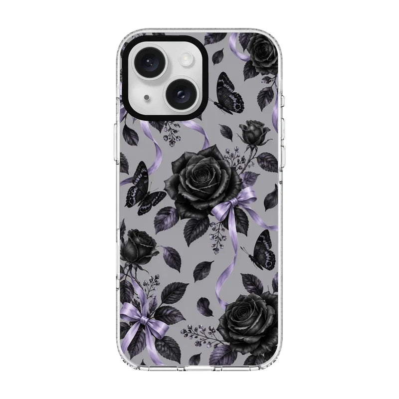 MIDNIGHT ROSE-Clear Kılıf MagSafe Özellikli - iPhone 12