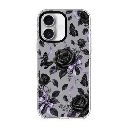 MIDNIGHT ROSE-Clear Kılıf MagSafe Özellikli - iPhone 17