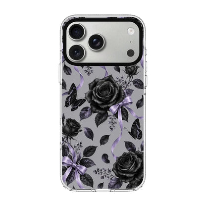 MIDNIGHT ROSE-Clear Kılıf MagSafe Özellikli - iPhone 18 Pro Max