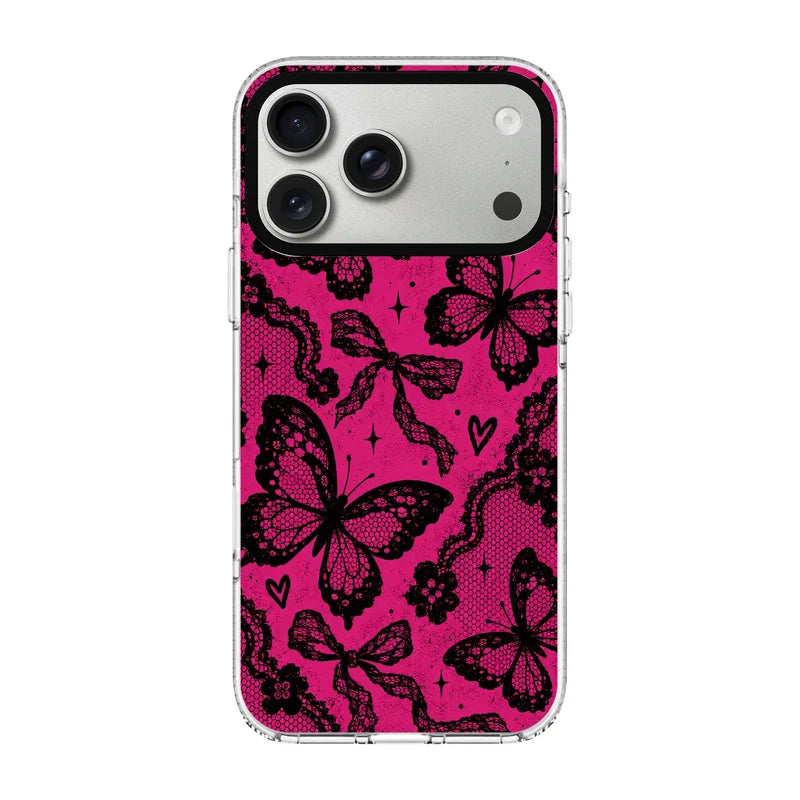 PINK NOIR-Clear Kılıf MagSafe Özellikli - iPhone 18 Pro