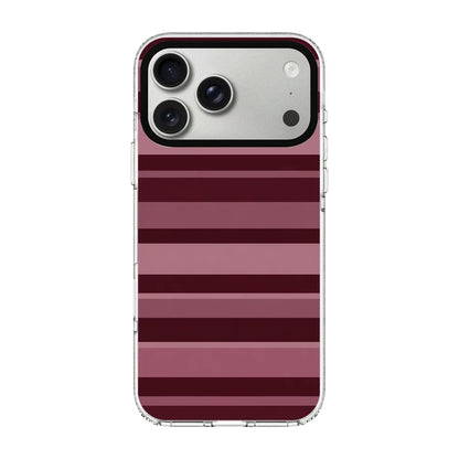 ROSEWOOD STRIPES-Clear Kılıf MagSafe Özellikli - iPhone 17 Pro Max