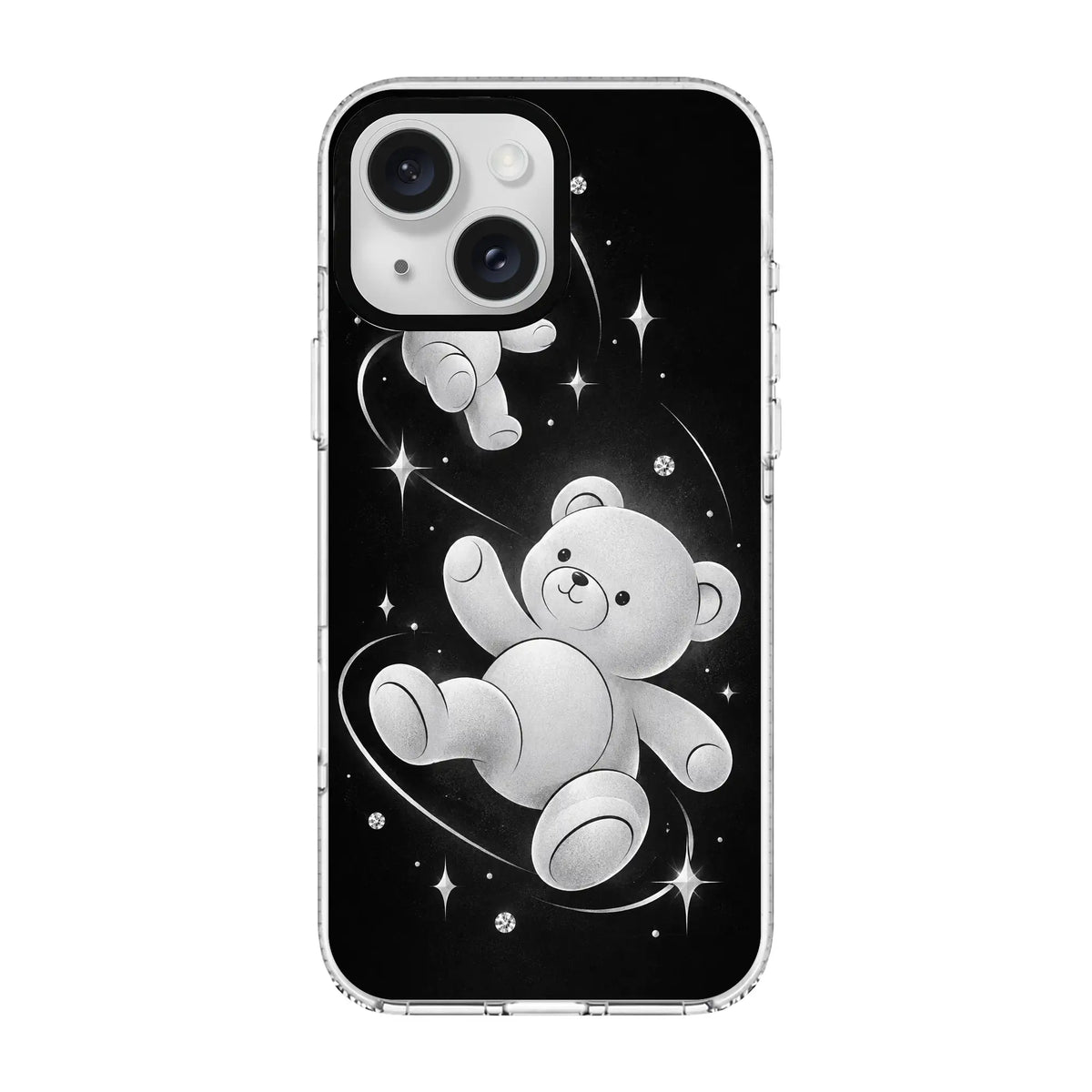 SILVER TEDDY-Clear Kılıf MagSafe Özellikli - iPhone 15