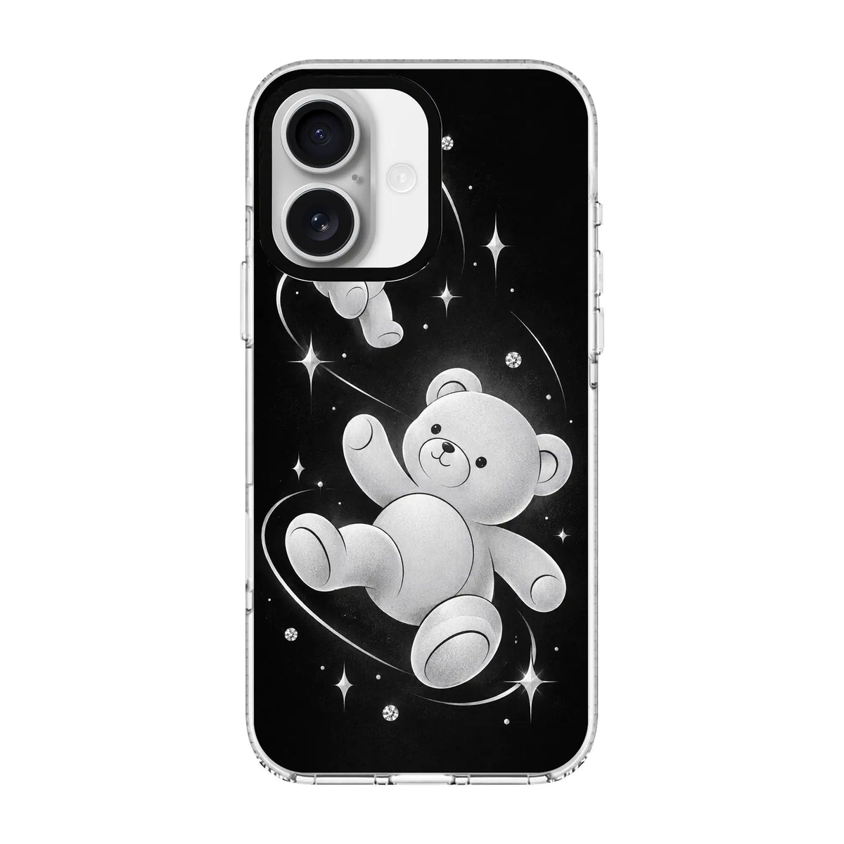 SILVER TEDDY-Clear Kılıf MagSafe Özellikli - iPhone 16 Plus