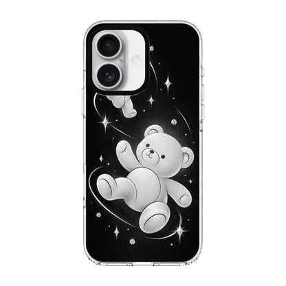 SILVER TEDDY-Clear Kılıf MagSafe Özellikli - iPhone 16 Plus