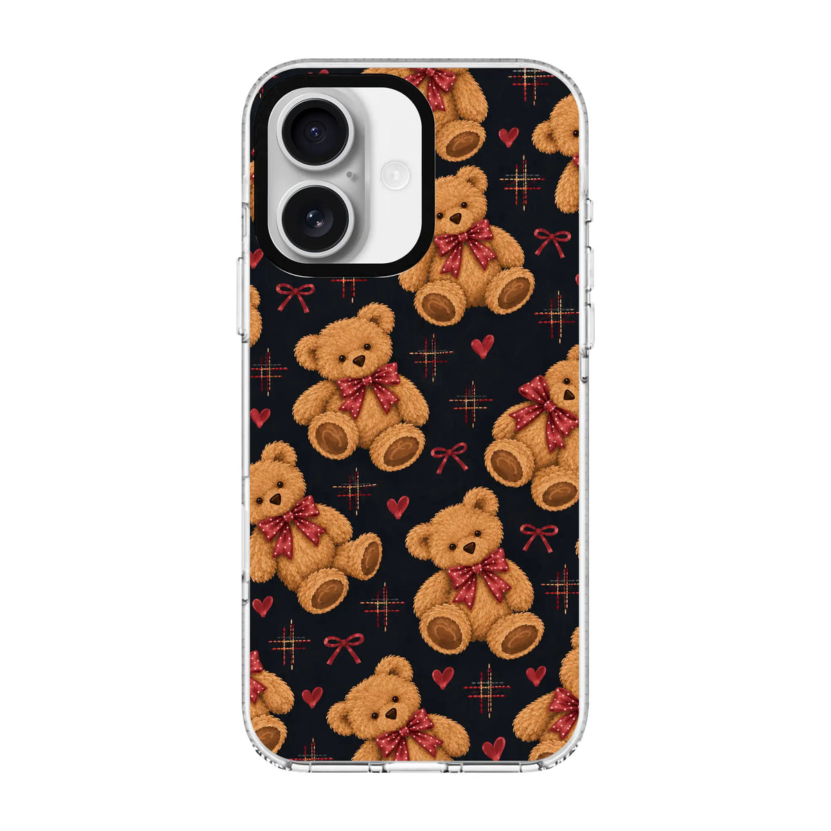 TEDDY CHARM-Clear Kılıf MagSafe Özellikli - iPhone 16 Plus