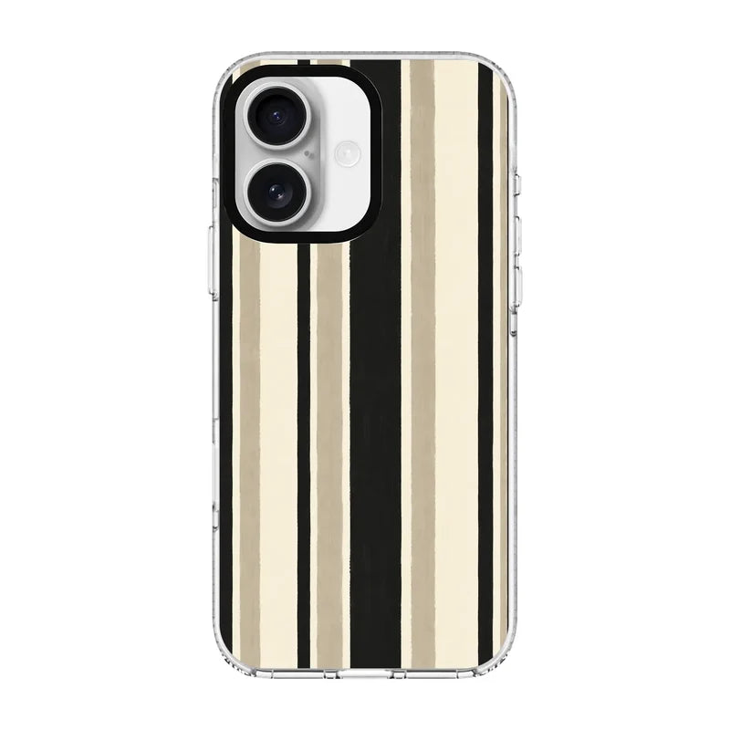 TIMELESS STRIPES-Clear Kılıf MagSafe Özellikli - iPhone 16