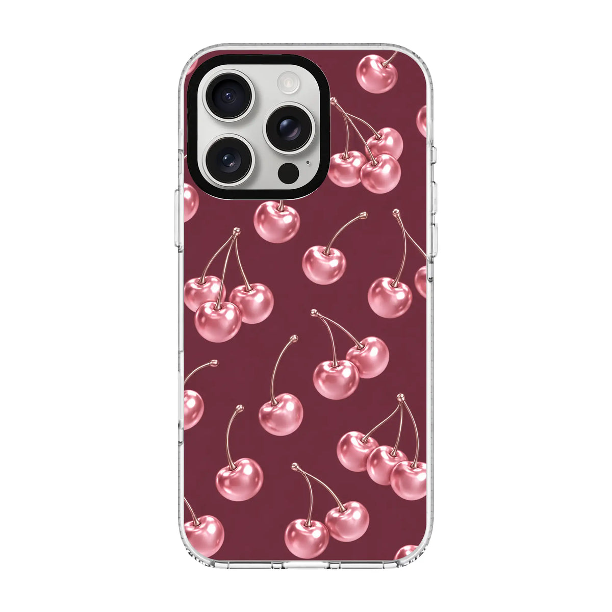 VELVET CHERRY-Clear Kılıf MagSafe Özellikli - iPhone 13 Pro