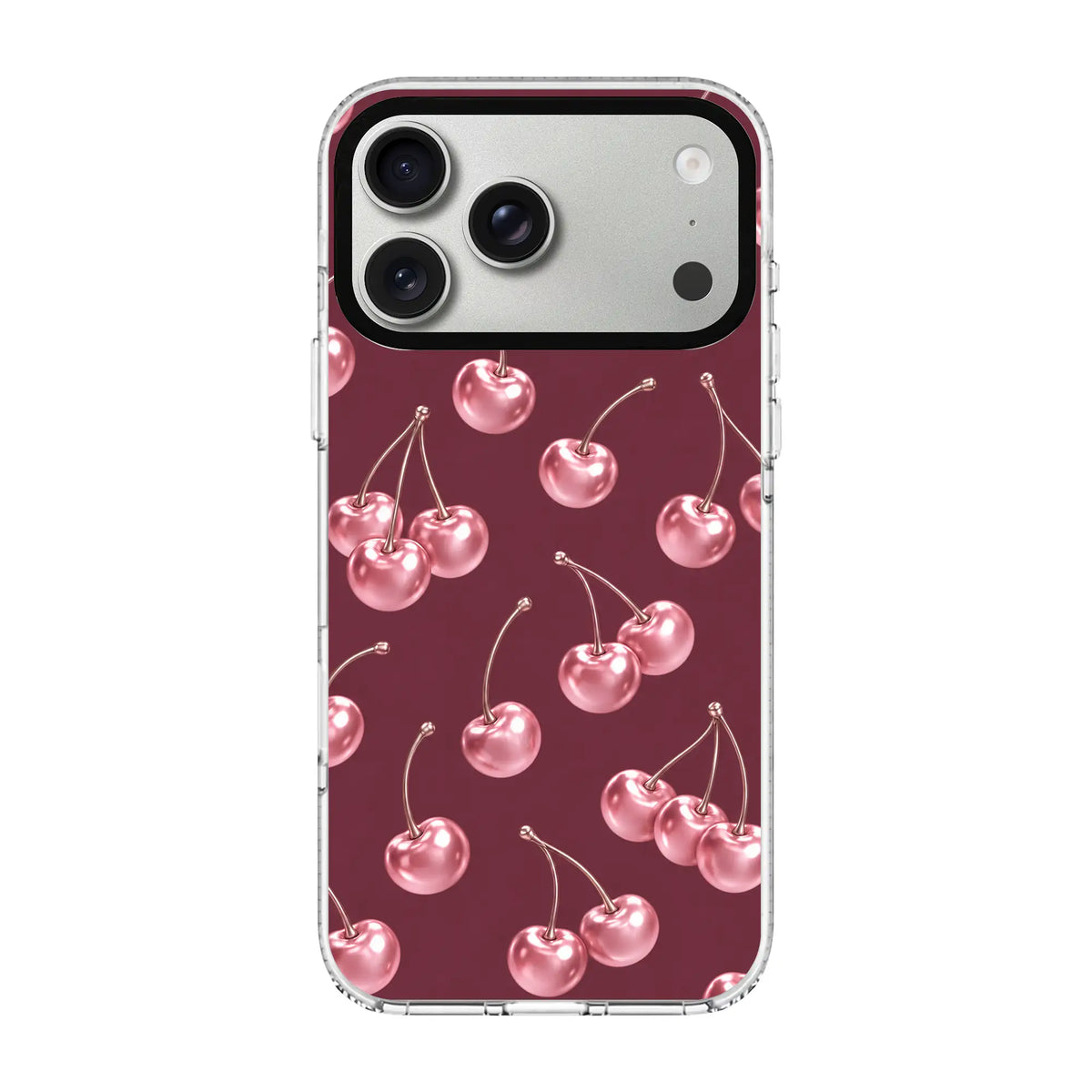 VELVET CHERRY-Clear Kılıf MagSafe Özellikli - iPhone 17 Pro