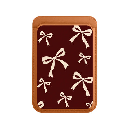 VELVET BOWS-Leather Kartlık