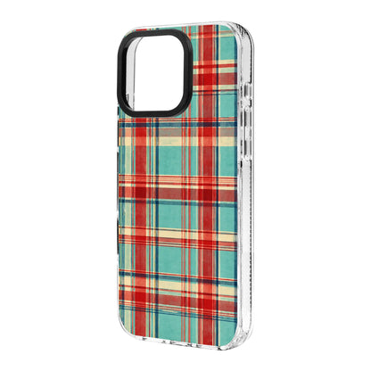 CORAL PLAID-Clear Kılıf MagSafe Özellikli - iPhone 14 Plus
