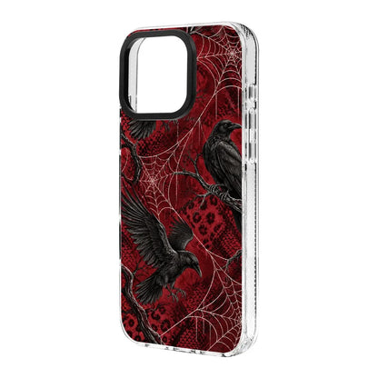 CRIMSON RAVENS-Clear Kılıf MagSafe Özellikli - iPhone 14 Pro
