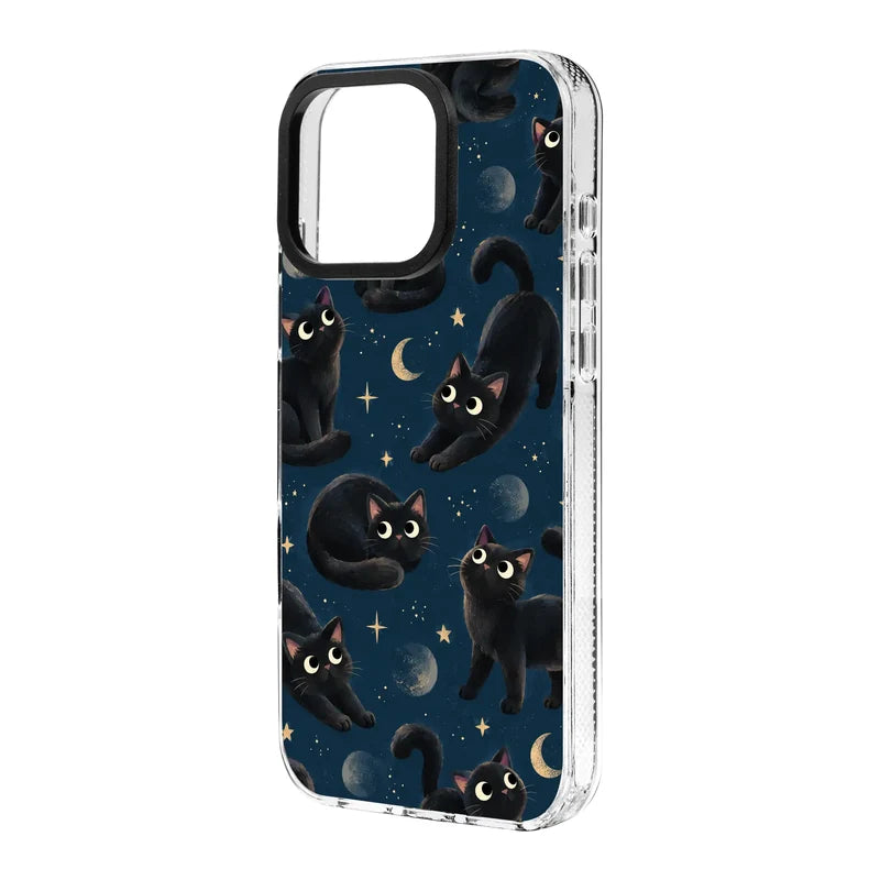 MIDNIGHT PAWS-Clear Kılıf MagSafe Özellikli - iPhone 15 Pro Max