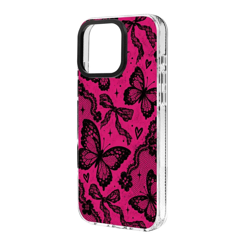 PINK NOIR-Clear Kılıf MagSafe Özellikli - iPhone 13 Pro Max