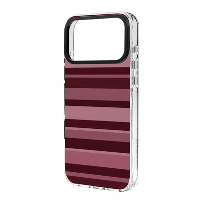 ROSEWOOD STRIPES-Clear Kılıf MagSafe Özellikli - iPhone 17 Pro