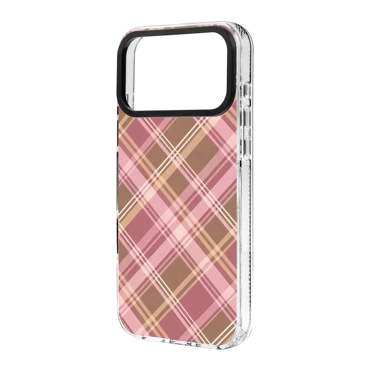 ROSY PLAID-Clear Kılıf MagSafe Özellikli - iPhone 17 Pro