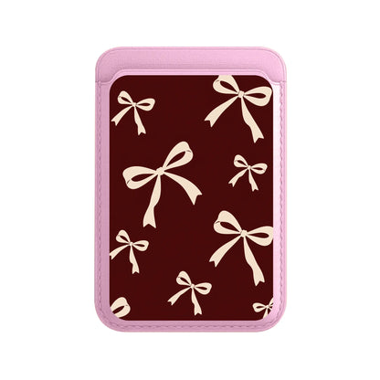VELVET BOWS-Leather Kartlık
