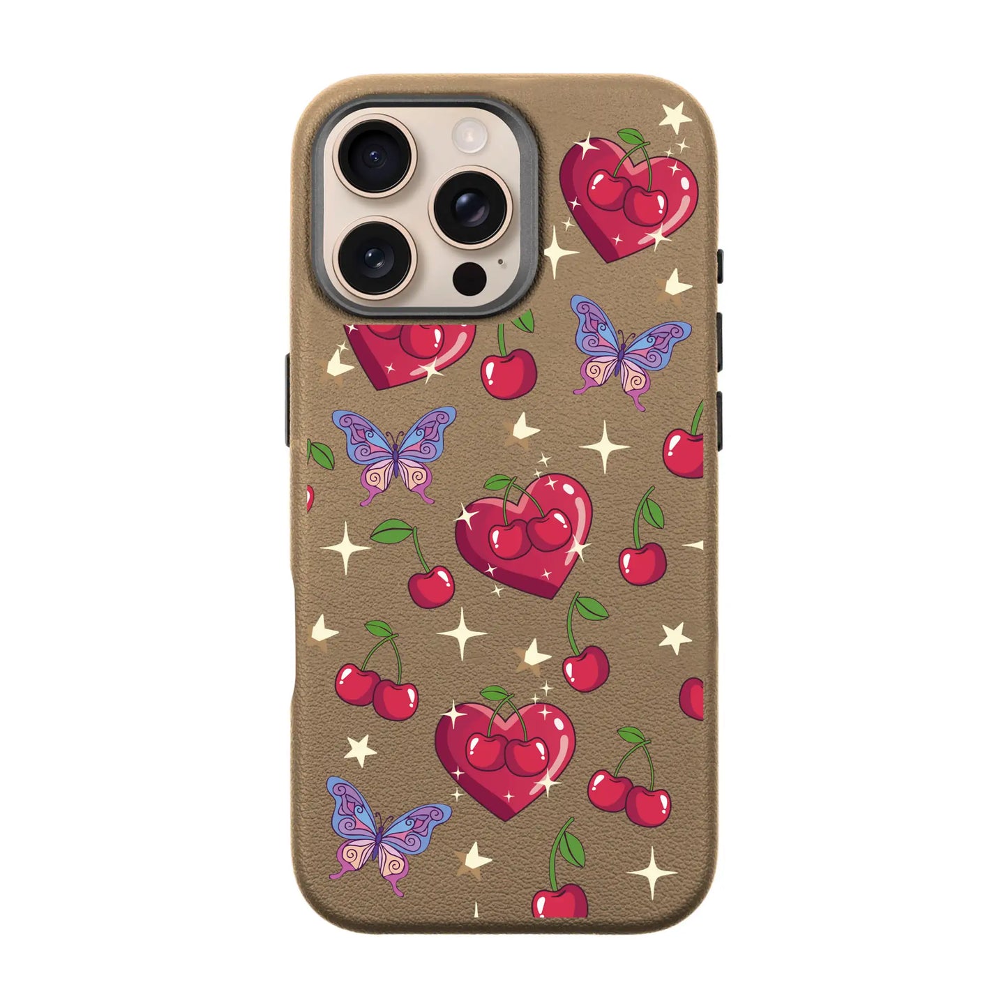 HEART GARDEN-Leather Premium Kılıf MagSafe Özellikli - iPhone 16 Pro Max