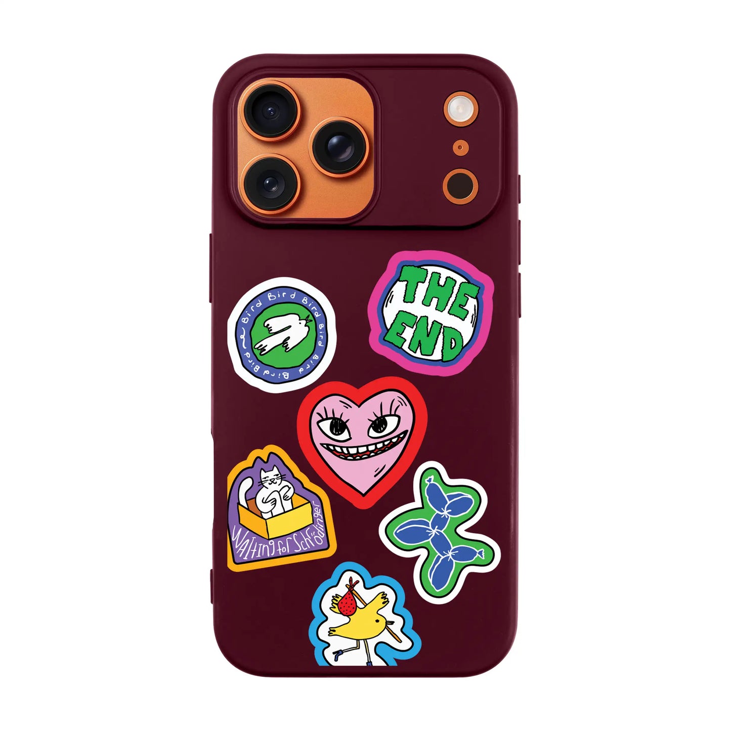 TŌTEN STICKERZ-Ultra Silikon Kılıf-iPhone 17 Pro Max