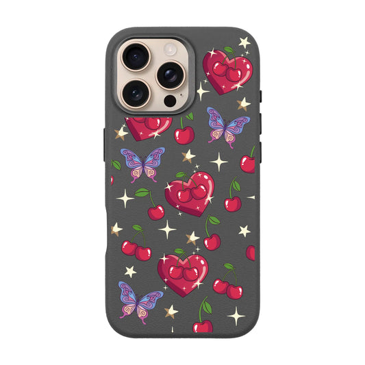 HEART GARDEN-Leather Premium Kılıf MagSafe Özellikli - iPhone 16 Pro Max