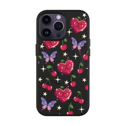 HEART GARDEN-Leather Kılıf MagSafe Özellikli - iPhone 14 Pro Max