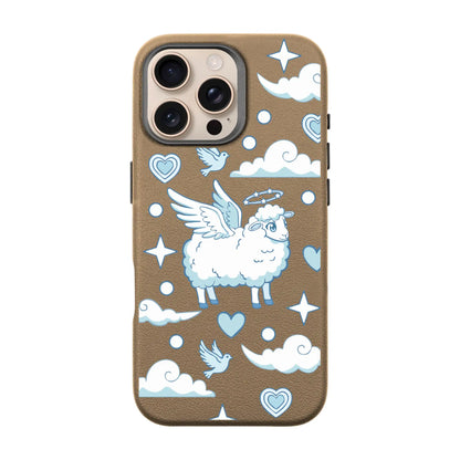 FLYING SHEEP-Leather Premium Kılıf MagSafe Özellikli - iPhone 16 Pro