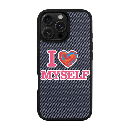 I LOVE MYSELF-Plaid Kılıf MagSafe Özellikli - iPhone 16 Pro Max