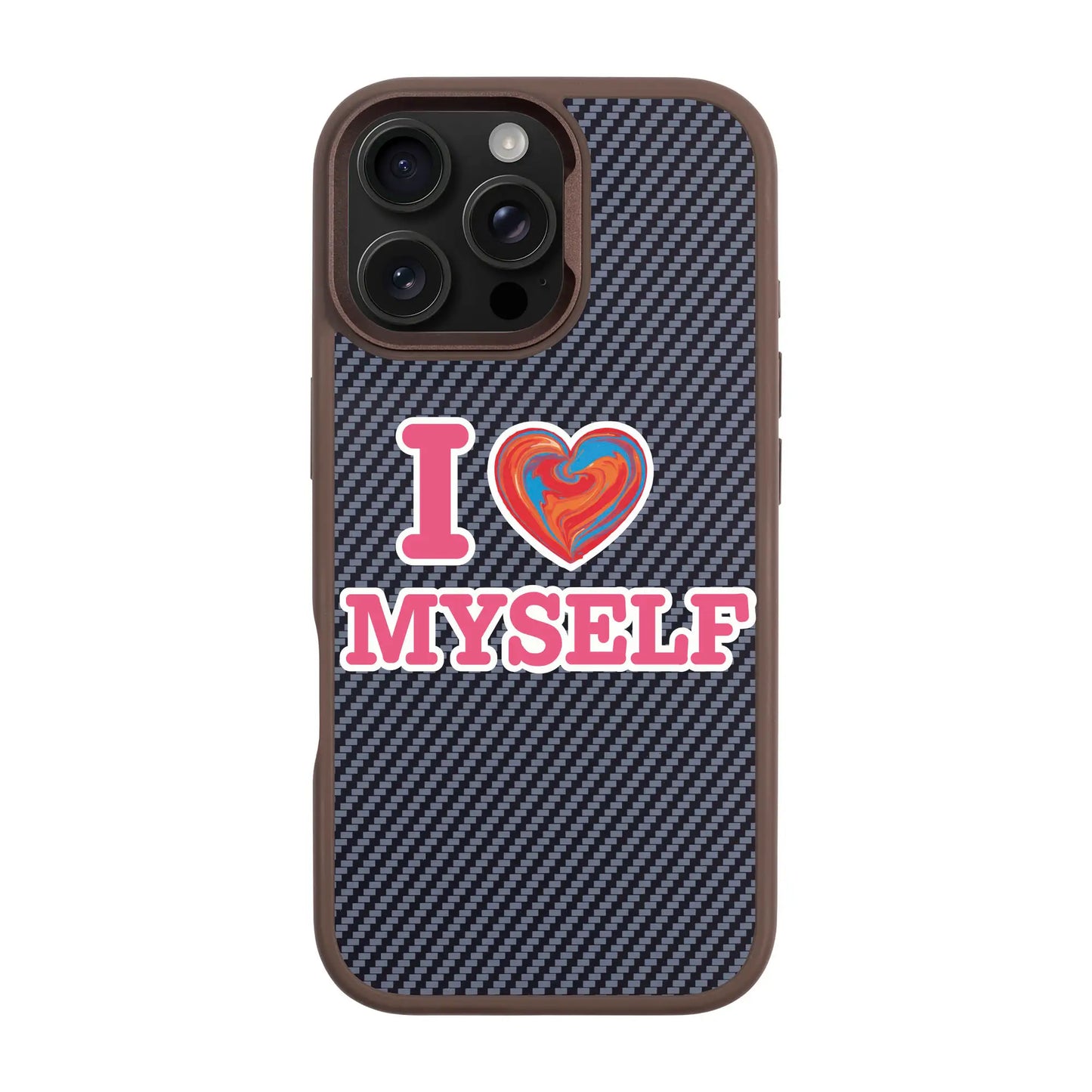 I LOVE MYSELF-Plaid Kılıf MagSafe Özellikli - iPhone 16 Pro Max