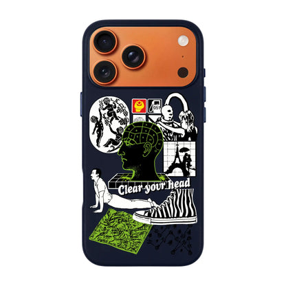 CLEAR YOUR HEAD-Signature Leather Kılıf MagSafe Özellikli - iPhone 17 Pro