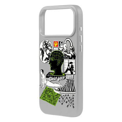 CLEAR YOUR HEAD-Signature Leather Kılıf MagSafe Özellikli - iPhone 17 Pro