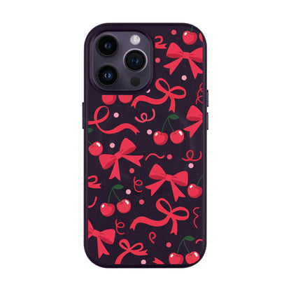 CHERRY RIBBON-Leather Kılıf MagSafe Özellikli - iPhone 11