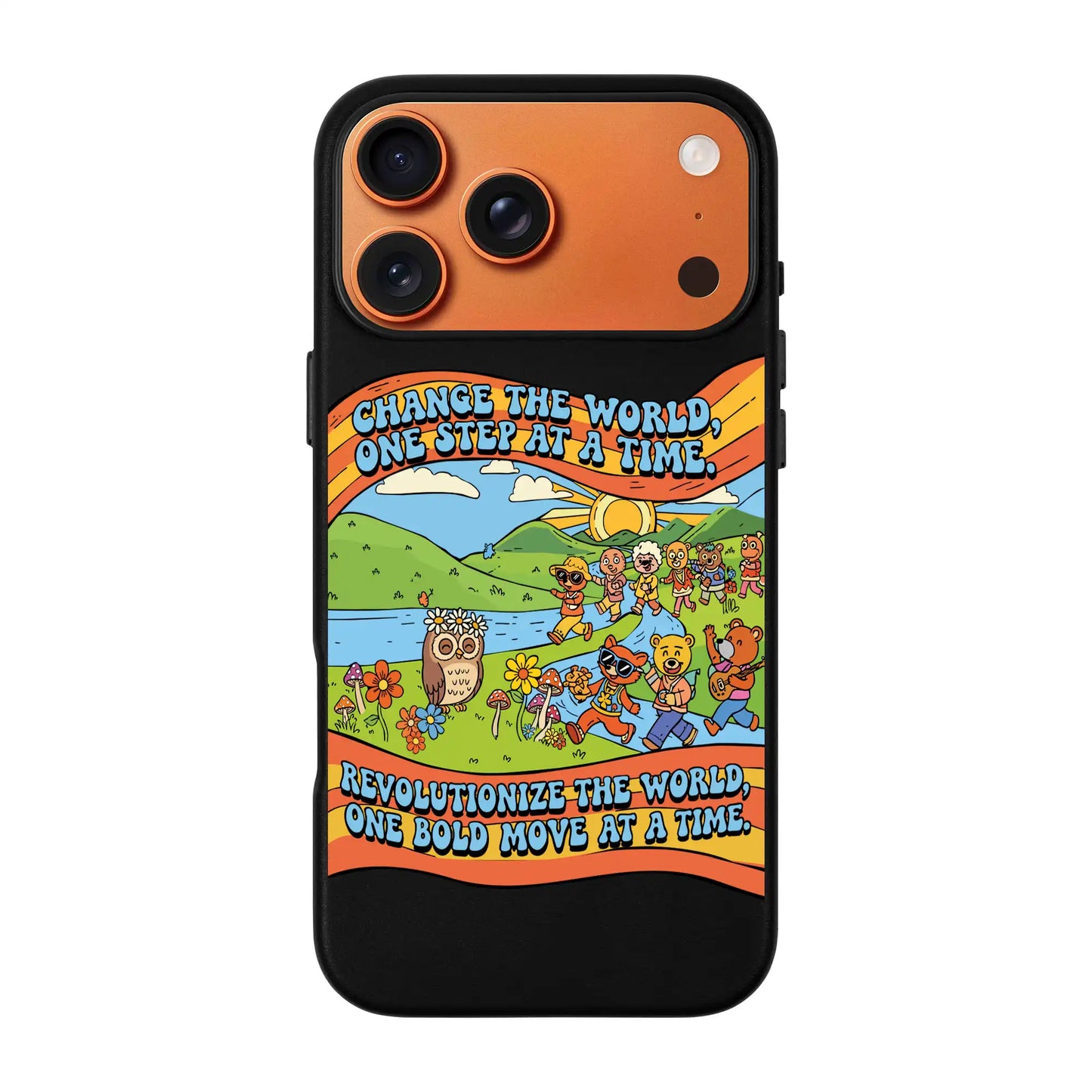 CHANGE THE WORLD-Signature Leather Kılıf MagSafe Özellikli - iPhone 17 Pro