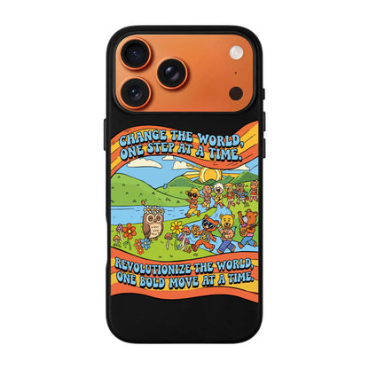 CHANGE THE WORLD-Signature Leather Kılıf MagSafe Özellikli - iPhone 17 Pro