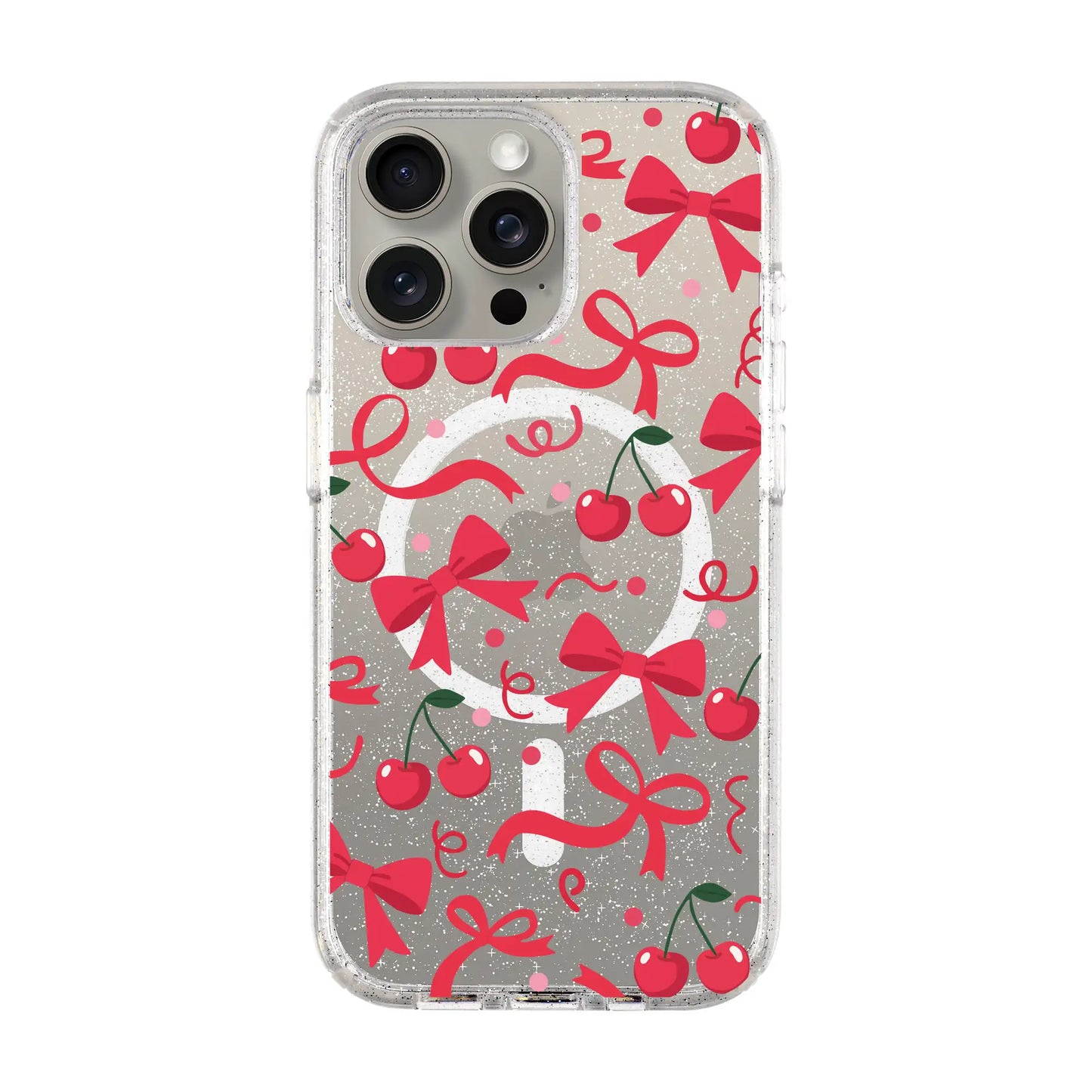 CHERRY RIBBON-Shiny Kılıf MagSafe Özellikli - iPhone 11