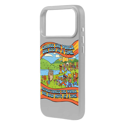 CHANGE THE WORLD-Signature Leather Kılıf MagSafe Özellikli - iPhone 17 Pro