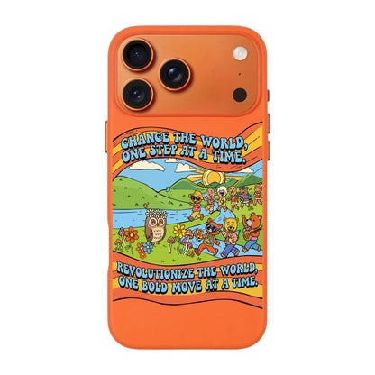 CHANGE THE WORLD-iPhone 17 Pro Max Signature Leather Kılıf MagSafe Özellikli