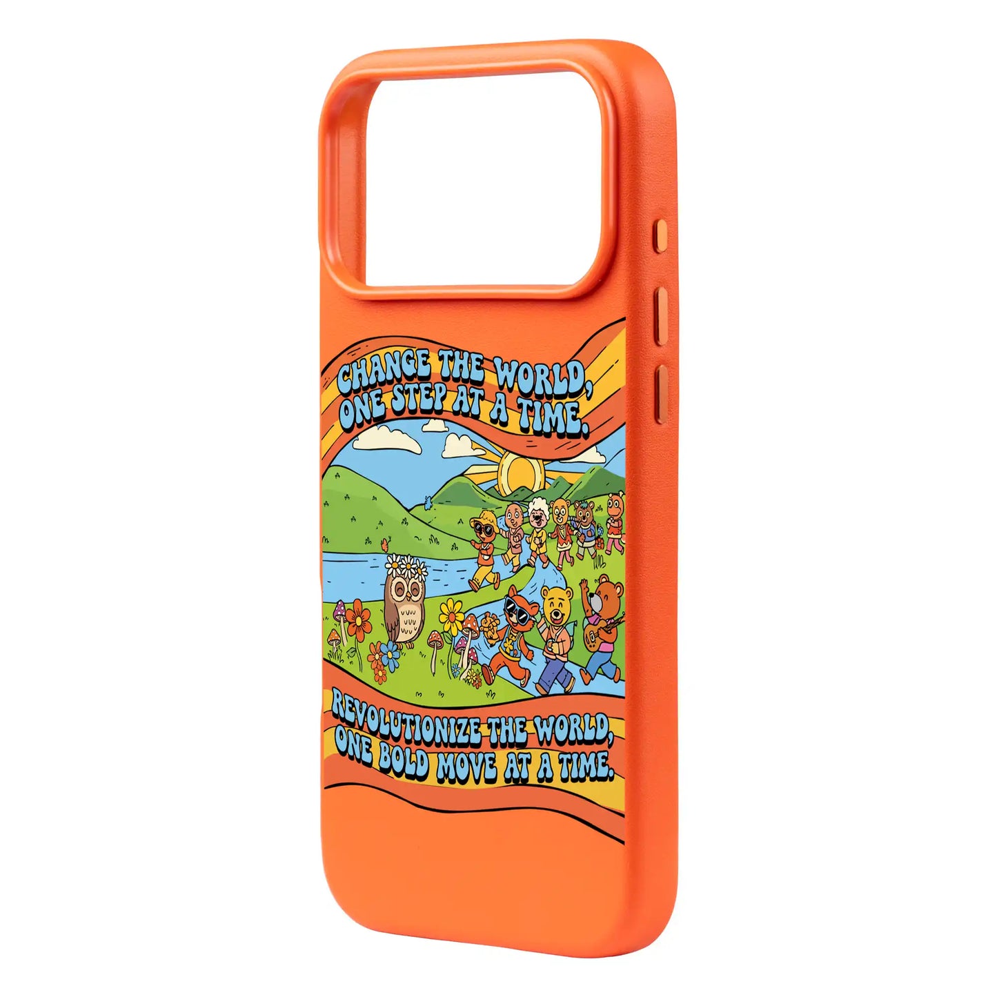 CHANGE THE WORLD-iPhone 17 Pro Max Signature Leather Kılıf MagSafe Özellikli