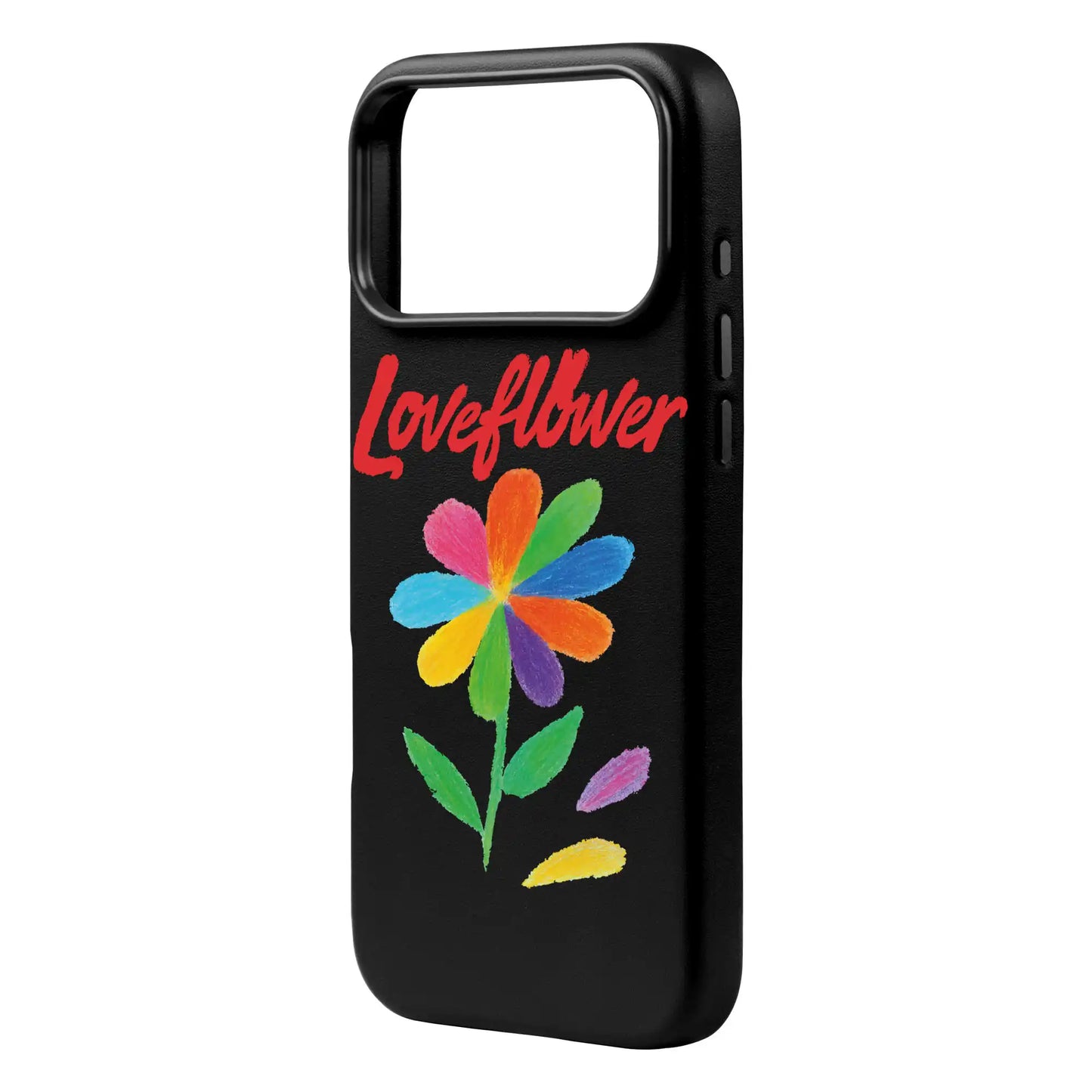 LOVE FLOWER-iPhone 17 Pro Max Signature Leather Kılıf MagSafe Özellikli