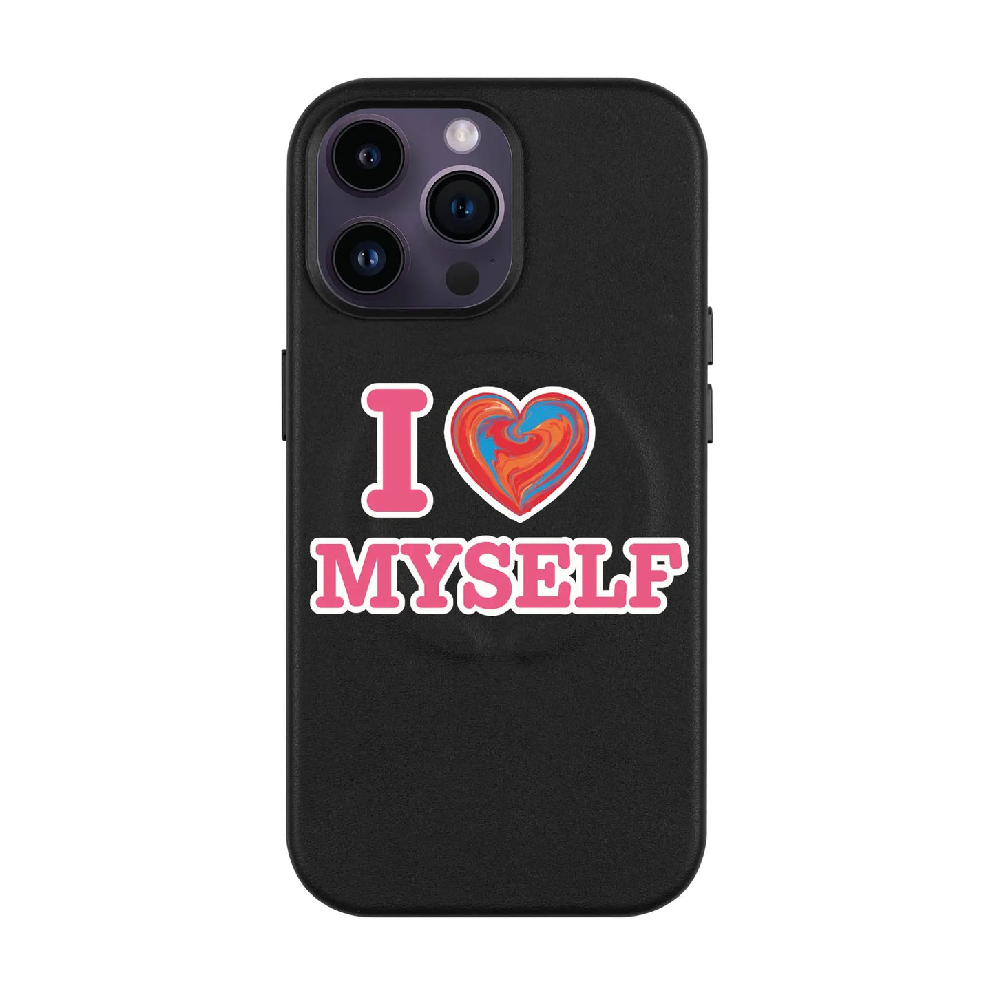 I LOVE MYSELF-Leather Kılıf MagSafe Özellikli - iPhone 13