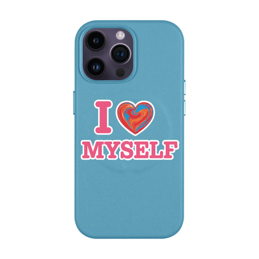 I LOVE MYSELF-Leather Kılıf MagSafe Özellikli - iPhone 13