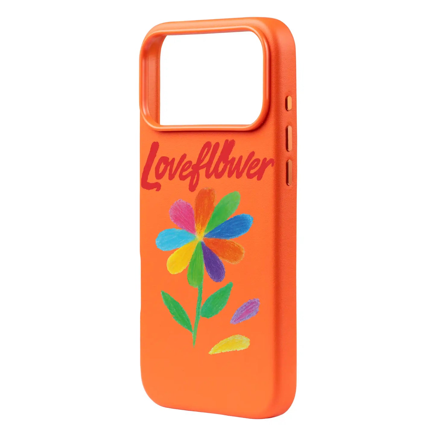 LOVE FLOWER-iPhone 17 Pro Max Signature Leather Kılıf MagSafe Özellikli