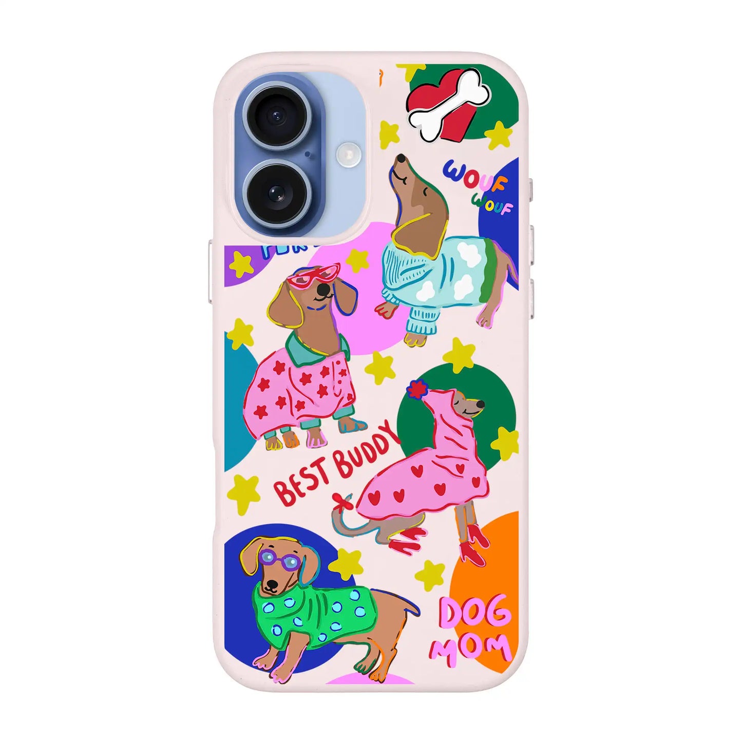 DOG MOM-Signature Leather Kılıf MagSafe Özellikli - iPhone 17