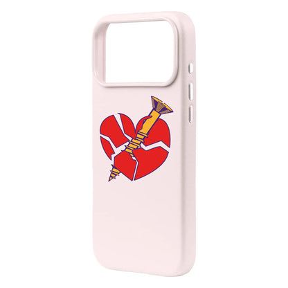 BROKEN HEART-Signature Leather Kılıf MagSafe Özellikli - iPhone 17