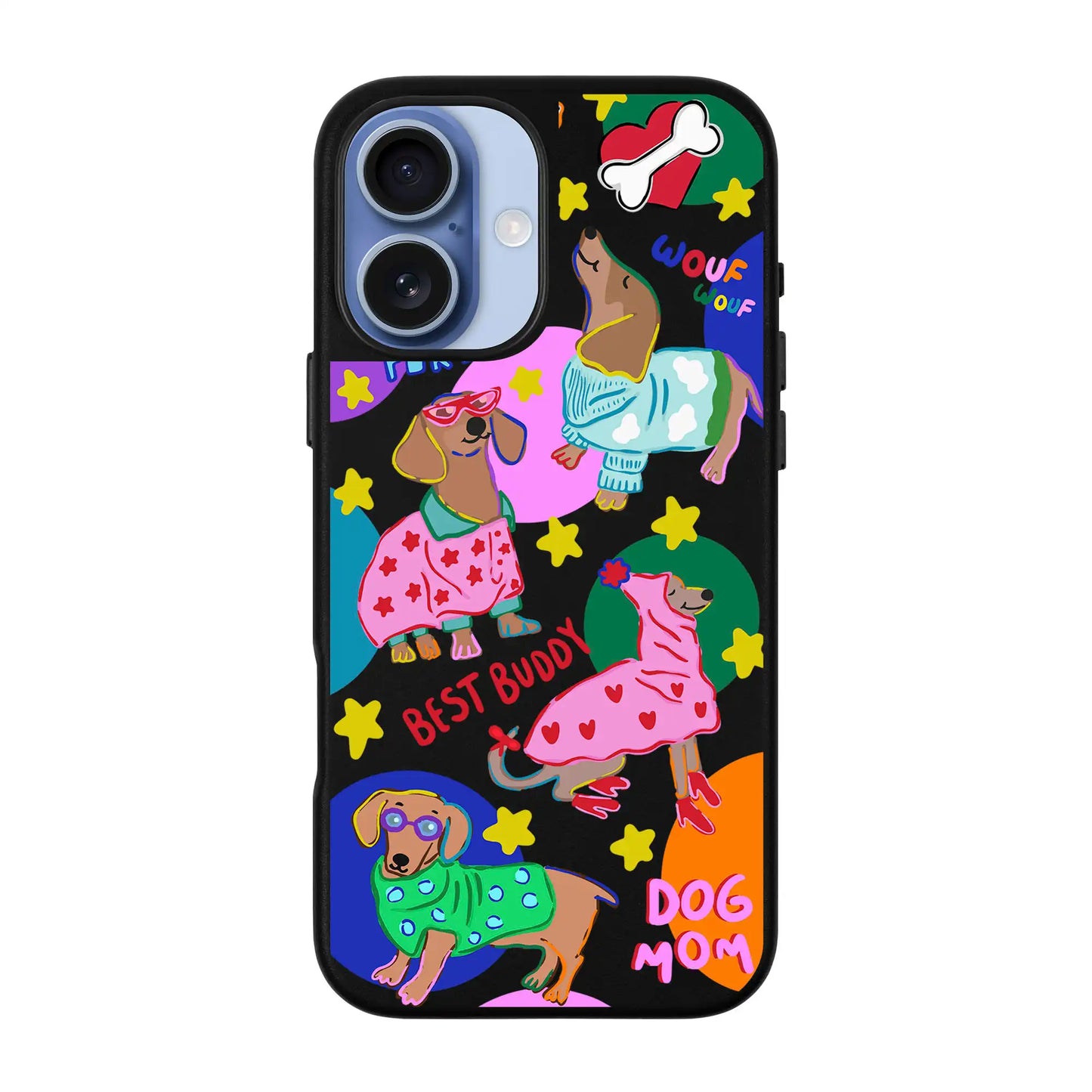 DOG MOM-Signature Leather Kılıf MagSafe Özellikli - iPhone 17