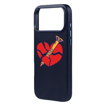 BROKEN HEART-iPhone 17 Pro Max Signature Leather Kılıf MagSafe Özellikli