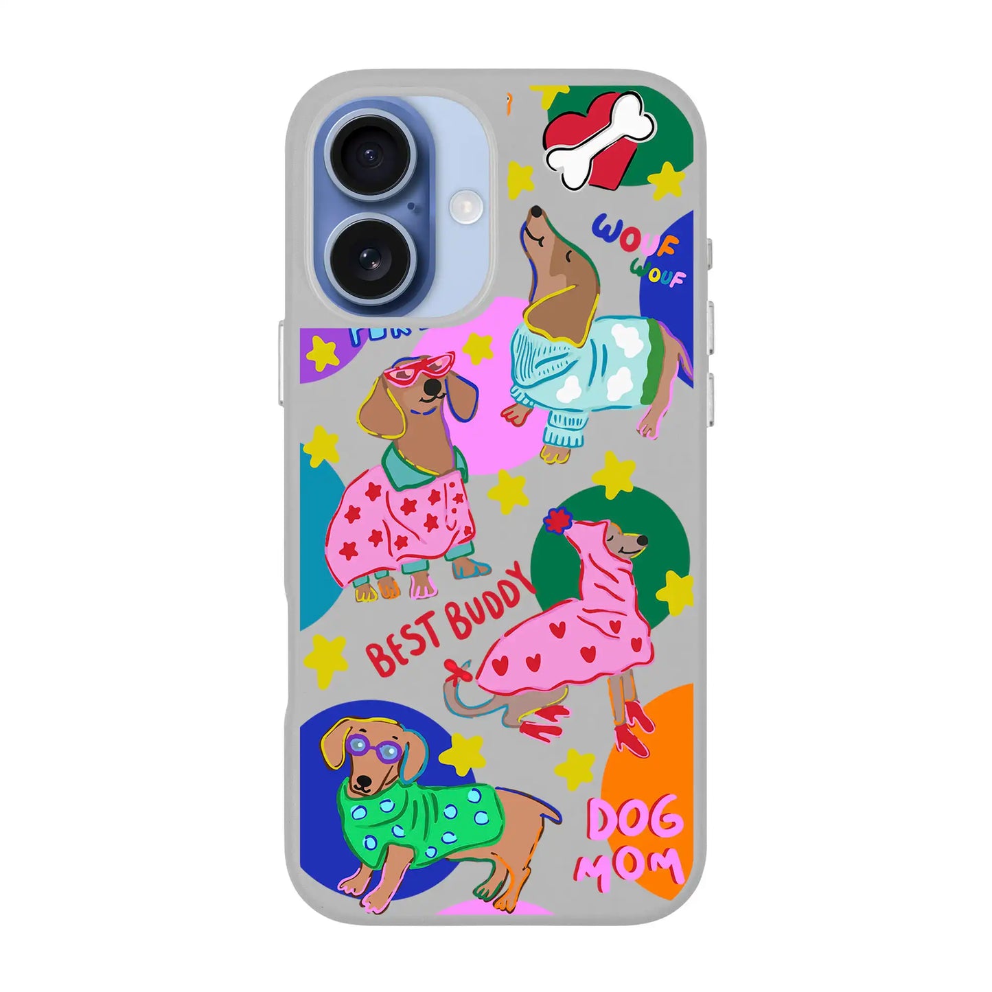 DOG MOM-Signature Leather Kılıf MagSafe Özellikli - iPhone 17