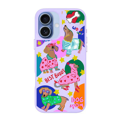 DOG MOM-Signature Leather Kılıf MagSafe Özellikli - iPhone 17