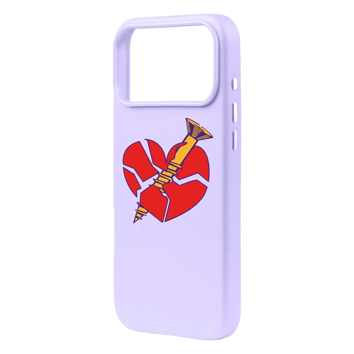 BROKEN HEART-Signature Leather Kılıf MagSafe Özellikli - iPhone 17 Pro